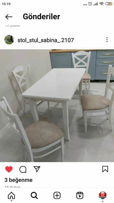 metbex stol stulları qiymetleri: *Bir gün ərzində çatdırılma olunan* ✔️Kuxna üçün stol stul dəsti✨✨ — 2