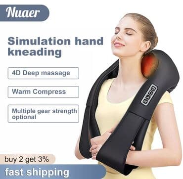 darsonval aparatı: Boyun masaj aparatı original 8 diyircəkli boyun, kürək, çiyin, ayaq — 1