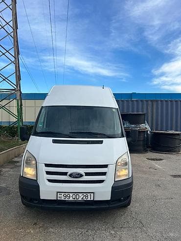 7 maşınlar: Ford Transit uzun baza, yüksək tavan, ağ rəng. Yük daşıma xidməti — 5