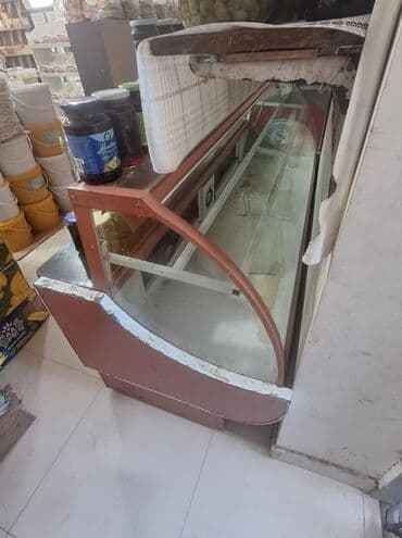 soyuducu kuza: Vitrin soyuducu – 2 metr - Şüşə ön vitrinli, mağaza və kafe üçün uyğun — 1