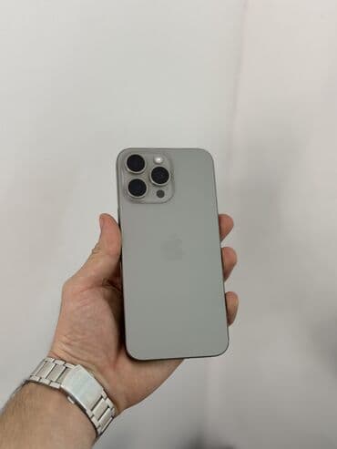 iphone 15 divar kağızları: IPhone 15 Pro Max, 256 GB, Natural Titanium, Zəmanət, Simsiz şarj, Face ID — 3