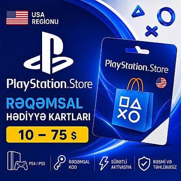 pc 4: 🎮🇺🇸🔑 PlayStation Store USA Rəqəmsal Hədiyyə Kartları PlayStation — 1