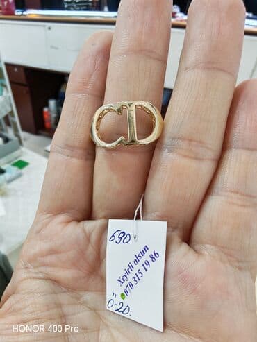 qızılların qiyməti: Üzük, Sarı qızıl, 585 Əyar, Qaşsız — 5