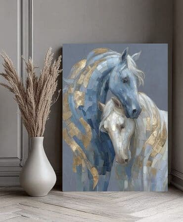 Растения: Müasir abstrakt divar rəsmləri – interyer dekoru - Üslub — 9