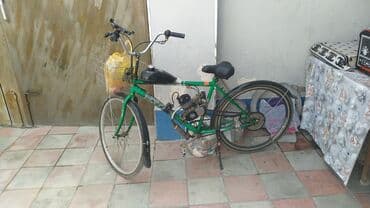 Motonəqliyyatın icarəsi: Mopedləşdirilmiş velosiped – yaşıl rəngli, şəhər içi və qısa məsafələr — 1