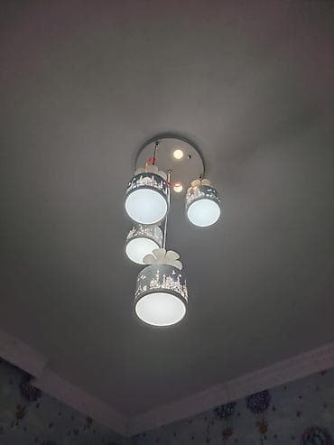 Çılçıraq, 3 lampa, Şüşə — 1