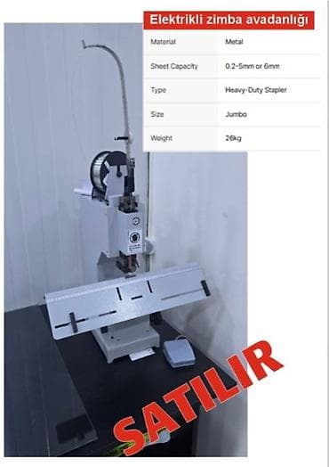 Moyka avadanlığı: Tikmə qalınlığı: 4mm Zimba teli ölçü: 23/6 23/8 Sağlam metal gövdə — 1