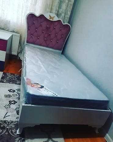 kravat demiri: Birnəfərlik, Bazasız, Pulsuz matras, Siyirməsiz, Türkiyə, Mat laminat — 8