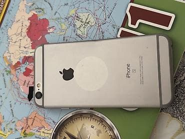 6s ayfon: IPhone 6s, 64 GB, Gümüşü, Qırıq — 5