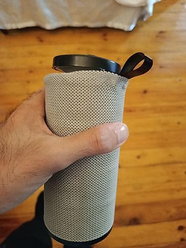 Portativ Bluetooth akustik kolonka - Silindrik dizayn, parça örtük və — 2