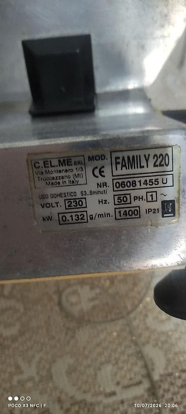 ucuz macbook: C.EL.ME SRL dilimləyici – MODEL: FAMILY 220 (Made in Italy) - — 4