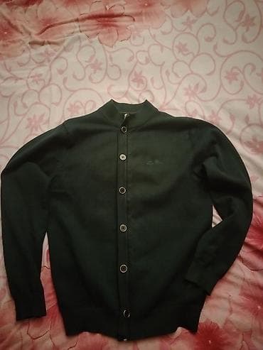 Loro Piana kişi kardiqanı - Rəng: tünd yaşıl - Ölçü: XL (etiketdə