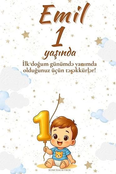 kreditlə təmir işləri: Məhsul: Fərdi dizayn edilən uşaq tədbiri kartları və təşəkkür — 2