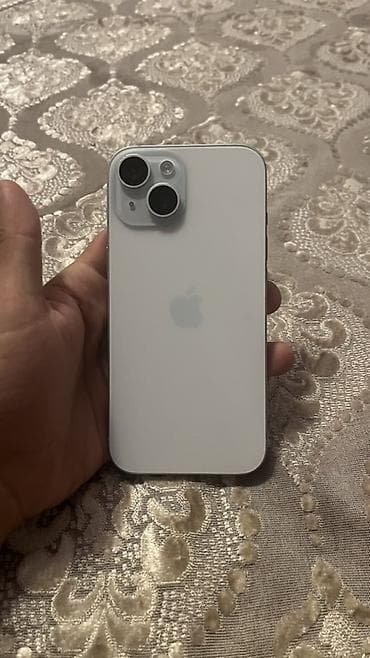 işlenmiş kondisoner: IPhone 15, 128 GB, Ağ, Qırıq — 1