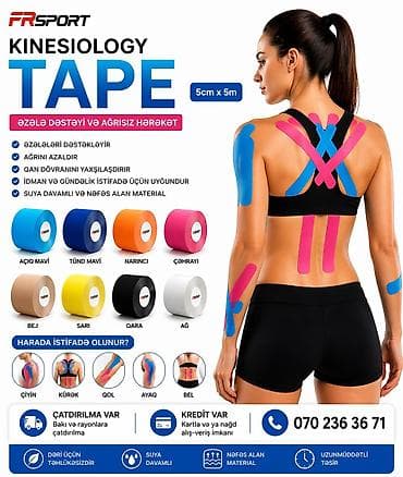 💥 tape, kinesiology tape ✅ 7/24 əlaqə saxlaya bilərsiz. ✅