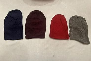 Dördlü papaq dəsti - Növlər: beanie tipli toxuma və trikotaj papaqlar