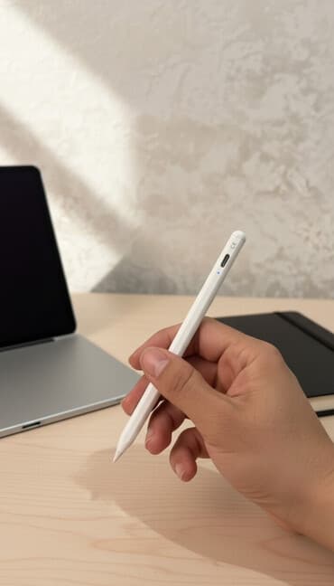 ipad ucuz: Planşet stilusu (qələm) – ağ rəngdə Xüsusiyyətlər: - Kapasitativ — 1