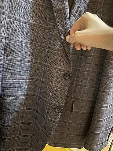 koja pencek: Jakamen kişi gödəkçəsi – Classic Fit - Naxış: boz tonlarda xırda xallı — 8