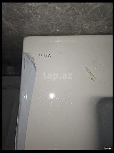 hamam ucun skaf: VitrA asma vannə otağı mebeli və keramika dolablı lavabo dəsti - — 3