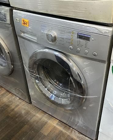 LG paltaryuyan maşın – ön yükləməli, gümüş rəng. - Baraban tutumu: 5