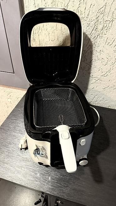 Техника и электроника: Tefal elektrik fritözü - Kompakt masaüstü dizayn, ağ-qara korpus - — 8