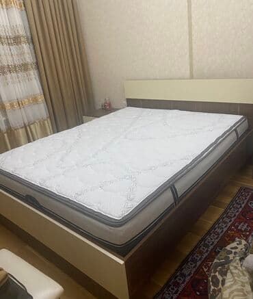 yataq dəstləri və qiymətləri: Yataq dəsti, yataq, dolab (216x180x62), 2 ədəd tumboçka (45x45x48 — 1