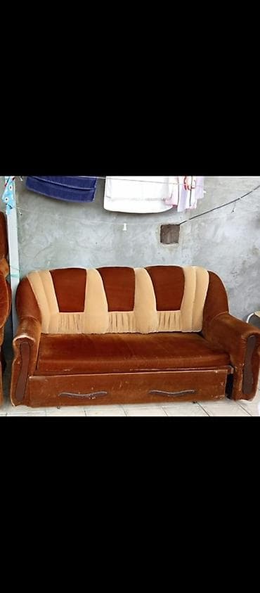 xalca islenmis: İşlənmiş, Klassik divan, 2 kreslo, Divan, Bazalı, Açılan — 1