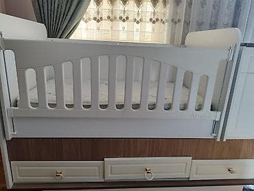 elektron besik: Uşaq otağı üçün komplekt: 1) Beşik: və uşaq arabası azişlənmiş təzə — 1