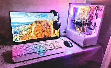 Ağ Qara Sistem MONITOR HKC 24INCH 240HZ (HDRdesteyi var) CPU R5 5600X