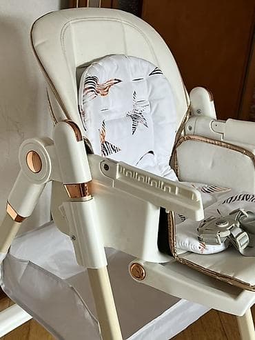 Oyuncaqlar: Uşaq yemək stulu – Kidilo - Rəng: krem/aq/şampan detalları - — 2