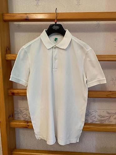 Polo köynək, Benetton, XS, rəng - Ağ