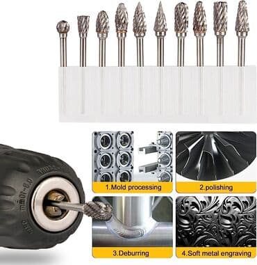 dülgər alətləri: Yonmaq üçün ucluqlar, həm taxta üçün olanı var həm metal üçün olanı — 1