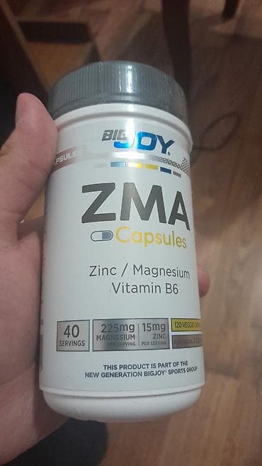 sabo 40: BigJoy ZMA Capsules – Sink, Maqnezium və B6 vitamini kompleksi VACIB — 1