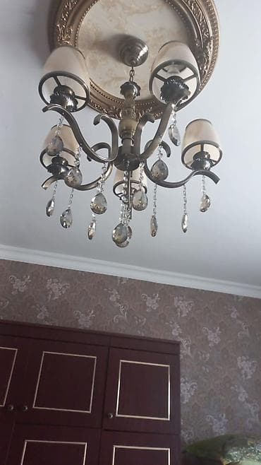 lustur sekilleri: Çılçıraq, 5 lampa, Metal — 1