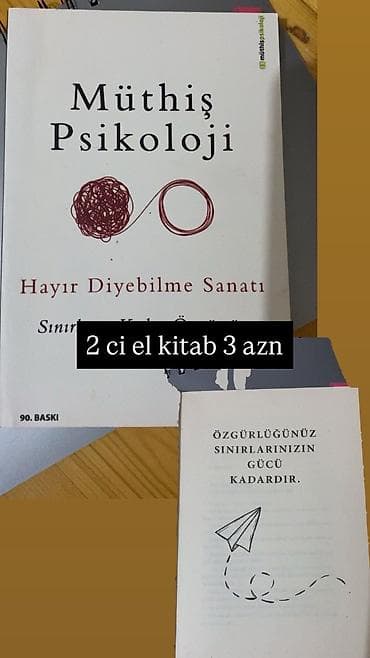 Satışda iki psixologiya/özünüinkişaf kitabı: 1) Müthiş Psikoloji –