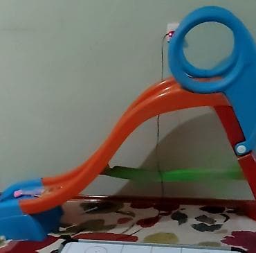 Uşaq üçün plastik sürüşkən (1-5 yaş arası) - Parlaq rənglər: mavi