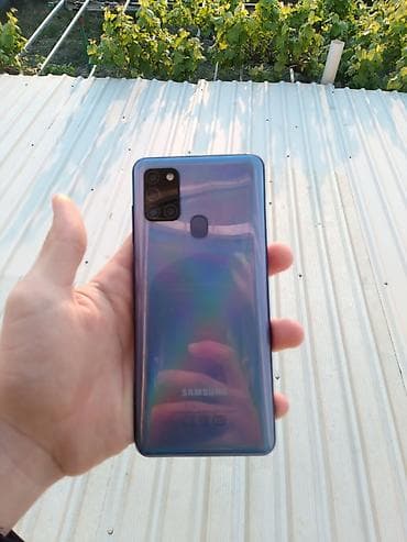 samsung a50 129 gb: Samsung Galaxy A21S, 32 GB, rəng - Mavi, Barmaq izi, Face ID — 1