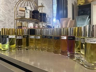 şleyf parfum: Mini parfüm kolleksiyası – müxtəlif brend və ətir adları ilə — 2