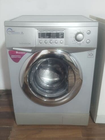 куплю бу стиральную машину на запчасти: Стиральная машина Daewoo, 7 кг, Б/у, Автомат, Есть сушка — 2