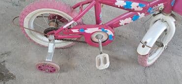 велосипеды 12 дюймов: Uşaq velosipedi – balacalar üçün - Rəng: çəhrayı-ağ - Çərçivə: polad — 5