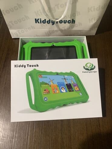 KiddyTouch uşaq planşeti Xüsusiyyətlər: - Yaşıl rəngdə qalın silikon