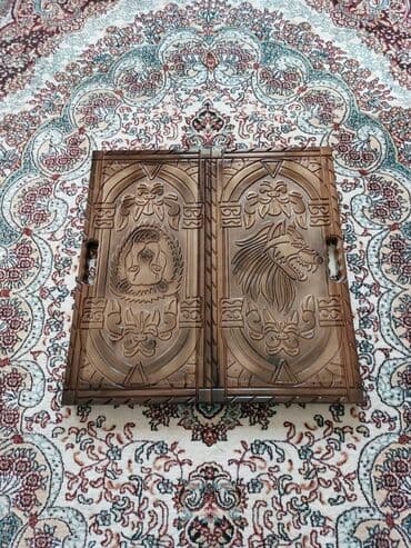 Нарды: Nərd Nerd Nərd Nerd taxta Qoz ağacından hazırlanmış əl işi olan — 6