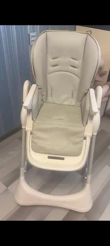 friso vom 800 qr qiymeti: Uşaq yemək stulu - Rəng: açıq bej/krem - Geniş və yumşaq oturacaq — 7