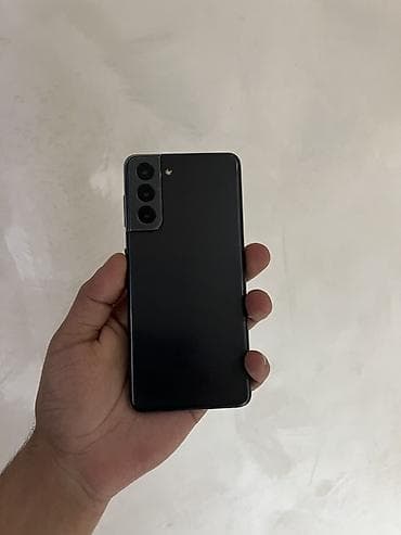 samsung telfonları: Samsung Galaxy S21 5G, 128 GB, rəng - Qara, Barmaq izi, Face ID — 6