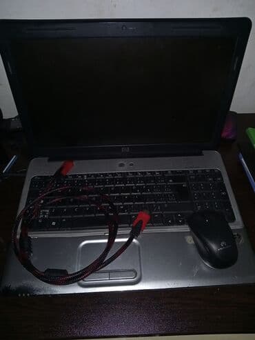 купить б у ноутбук: HP noutbuk deyəsən ekran karti yanib ekran qaralib kabel ilə manitora — 4