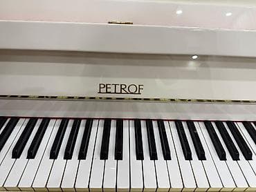 Musiqi alətləri: Ağ rəngli orijinal "PETROF" Pianosu 🌟 Petrof vertikal piano – ağ rəng — 2