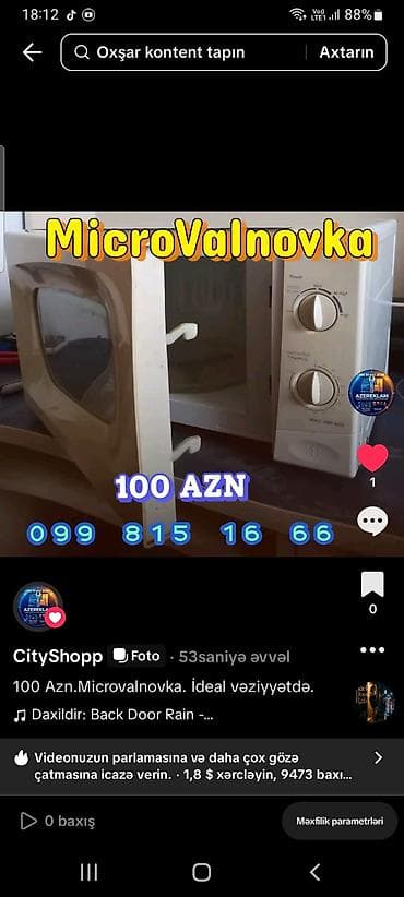 Məhsul: Beko mikrodalğalı soba (model: MWC 2000 MW) - Mexaniki lalafo.az -da Məhsul: Beko mikrodalğalı soba (model: MWC 2000 MW) - Mexaniki