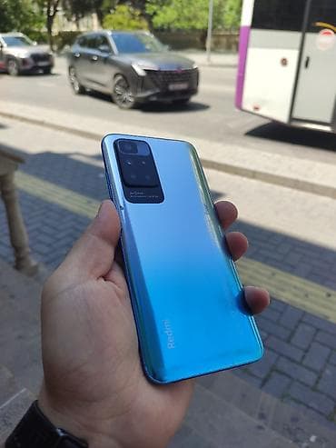 Redmi 10, 128 GB, rəng - Göy, Zəmanət, Sensor, Barmaq izi