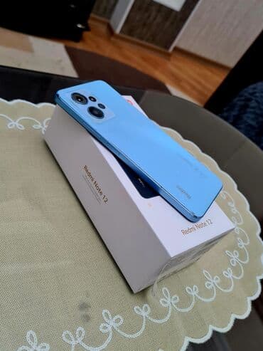 note 13 plus: Redmi Note 12, 256 GB, rəng - Göy, Zəmanət, Sensor, Barmaq izi — 3