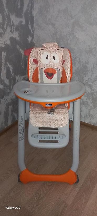 Chicco Polly 2 Start uşaq yemək stulu - Rəng: narıncı/boz